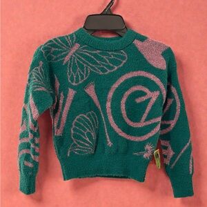 'Wicked' Kids Sweater XS (4/5) | Super Soft Green | Brand New Young Children